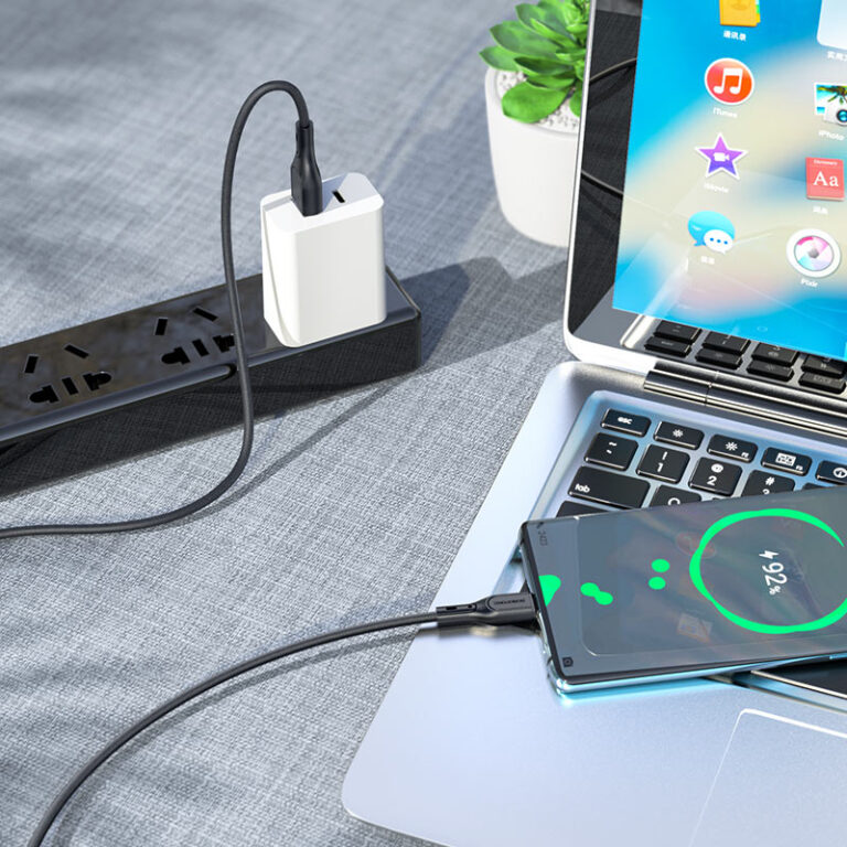 Wide Way Computer Cable USB to USB-C BX66 Wide way 5A - BOROFONE - Fashionable Mobile ...