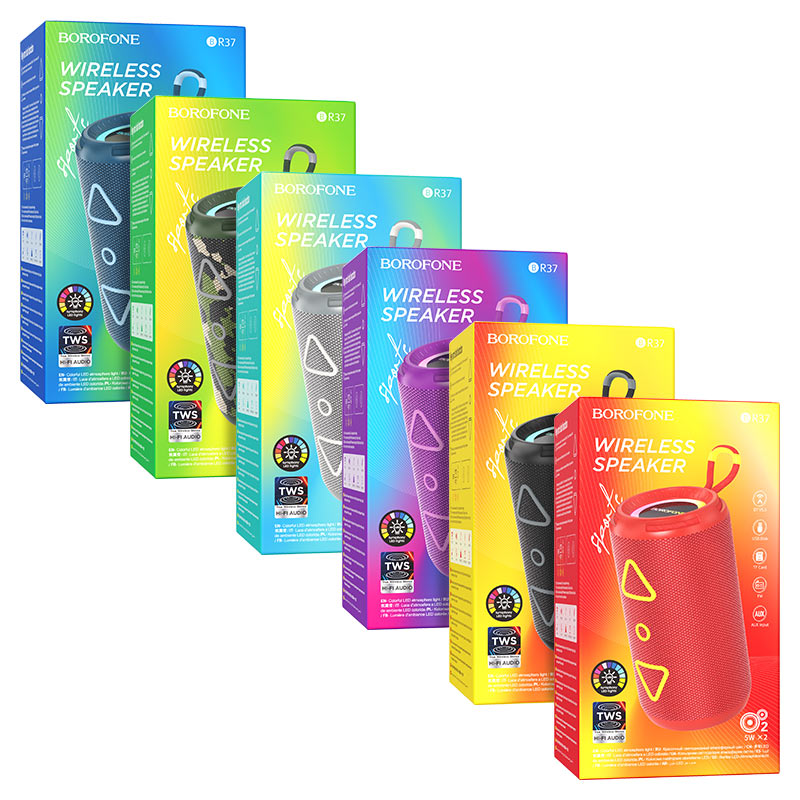 borofone br37 noble sports bt speaker packaging