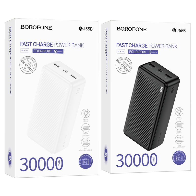borofone bj55b graceful портативный аккумулятор 30000mah упаковка